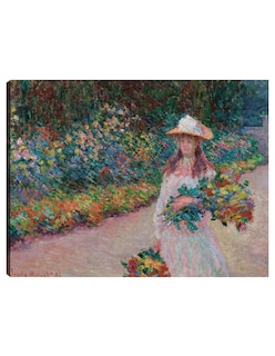 Foto 1 | Cuadro Decorativo - Jovencita En El Jardín De Giverny (1888)- Claude Monet - Fotografía - 28x36 -impresión En
