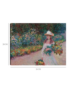 Foto 6 | Cuadro Decorativo - Jovencita En El Jardín De Giverny (1888)- Claude Monet - Fotografía - 28x36 -impresión En