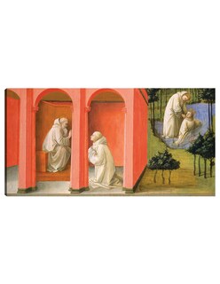 Foto 1 | Cuadro Decorativo - San Benito Ordena A San Mauro Rescatar A San Plácido- Fra Filippo Lippi - Religión - 46x89 - F