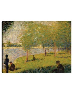 Foto 1 | Cuadro Decorativo - Estudio Para 'un Domingo En La Grande Jatte' (1884) Ii- Georges Seurat - Paisaje - 28x36 - Fine Ar