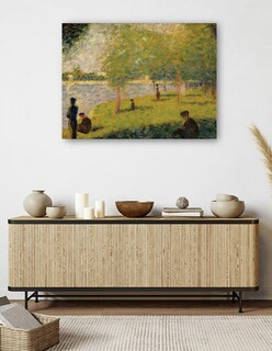 Foto 5 | Cuadro Decorativo - Estudio Para 'un Domingo En La Grande Jatte' (1884) Ii- Georges Seurat - Paisaje - 28x36 - Fine Ar