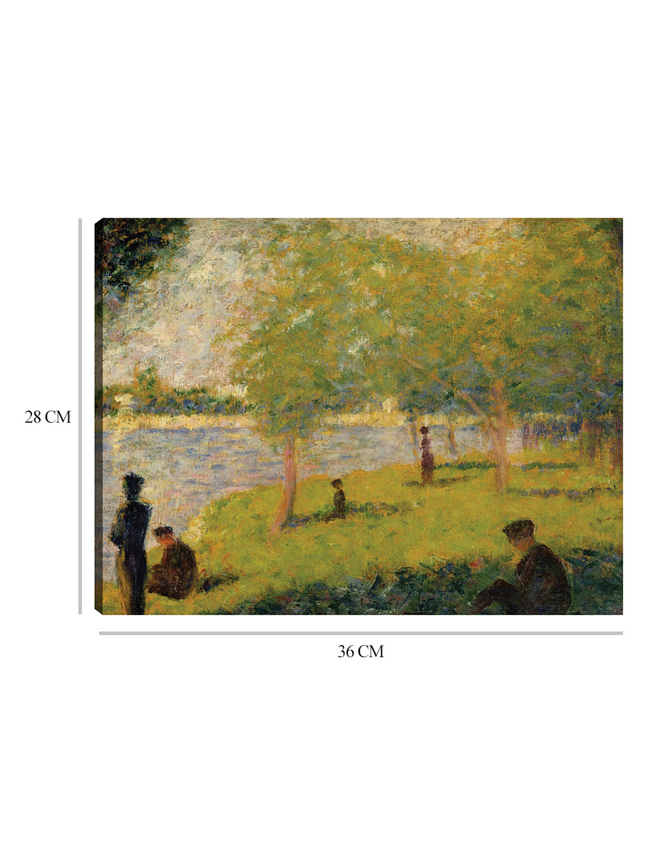 Foto 7 pulgar | Cuadro Decorativo - Estudio Para 'un Domingo En La Grande Jatte' (1884) Ii- Georges Seurat - Paisaje - 28x36 - Fine Ar