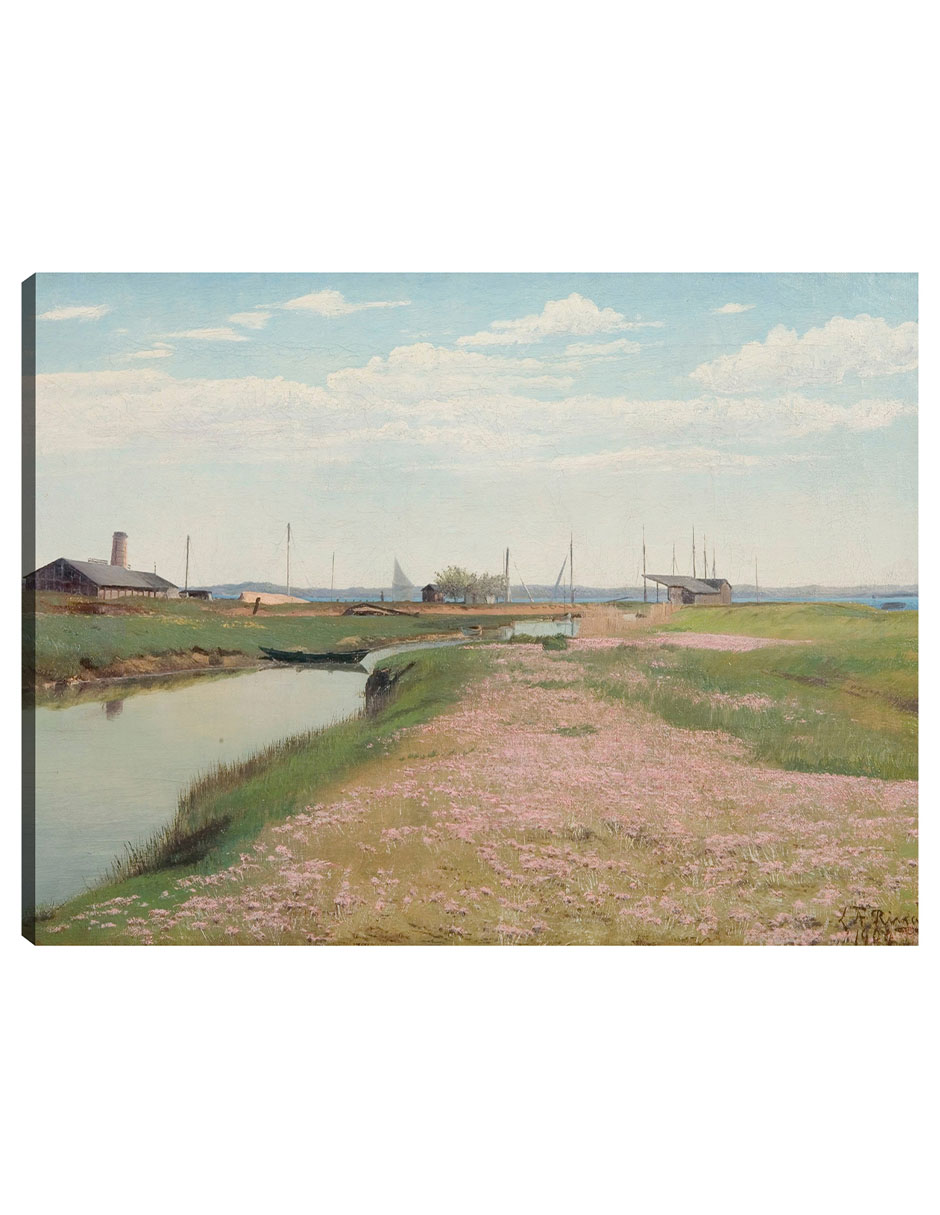 Foto 2 pulgar | Cuadro Decorativo - El Río Y El Puerto De Frederiksværk (1900)- Laurits Andersen Ring - Religión - 28x36 - Fine Art Tj