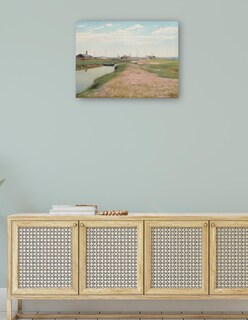 Foto 4 | Cuadro Decorativo - El Río Y El Puerto De Frederiksværk (1900)- Laurits Andersen Ring - Religión - 28x36 - Fine Art Tj