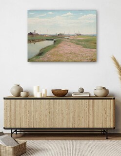 Foto 5 | Cuadro Decorativo - El Río Y El Puerto De Frederiksværk (1900)- Laurits Andersen Ring - Religión - 28x36 - Fine Art Tj