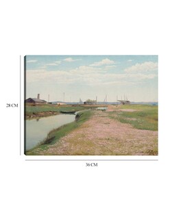 Foto 6 | Cuadro Decorativo - El Río Y El Puerto De Frederiksværk (1900)- Laurits Andersen Ring - Religión - 28x36 - Fine Art Tj