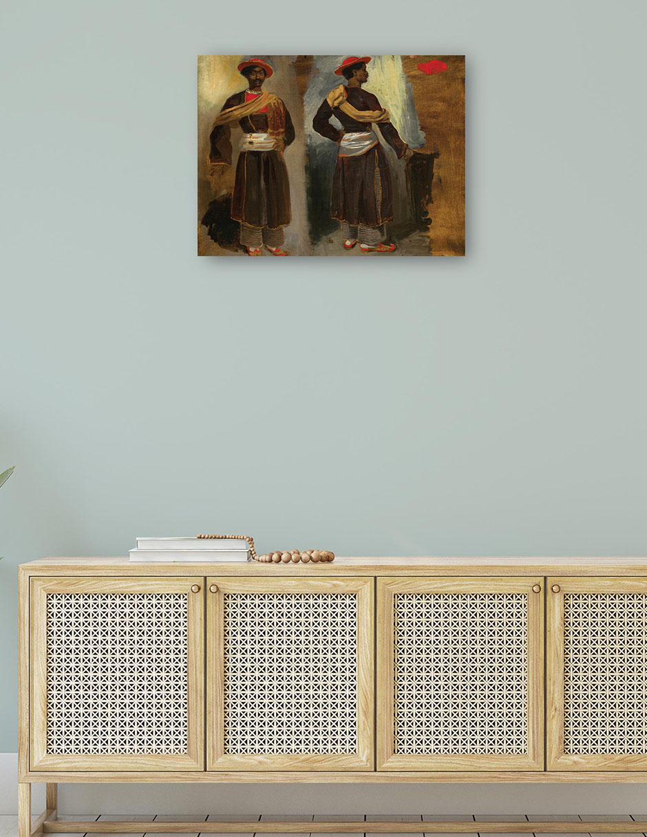 Foto 5 pulgar | Cuadro Decorativo - Dos Estudios De Un Indio De Pie De Calcuta C. 1823/1824- Eugène Delacroix - Fotografía - 6