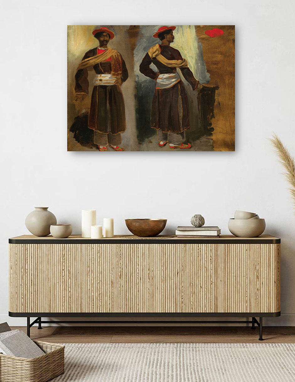 Foto 5 | Cuadro Decorativo - Dos Estudios De Un Indio De Pie De Calcuta C. 1823/1824- Eugène Delacroix - Fotografía - 6