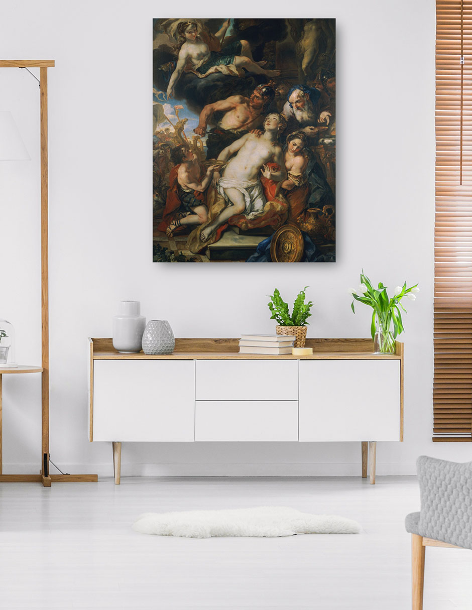 Foto 6 pulgar | Cuadro Decorativo - El Sacrificio De Ifigenia (1690-1691)- Johann Michael Rottmayr - Religión - 69x92 - Fine Art Tj