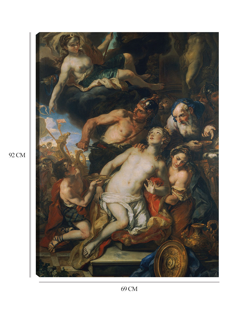 Foto 7 pulgar | Cuadro Decorativo - El Sacrificio De Ifigenia (1690-1691)- Johann Michael Rottmayr - Religión - 69x92 - Fine Art Tj