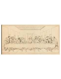 Foto 1 | Cuadro Decorativo - La Última Cena, Probablemente Del Siglo Xix.- Leonardo Da Vinci - Religión - 64x122 - Fine Art Tj