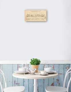 Foto 2 | Cuadro Decorativo - La Última Cena, Probablemente Del Siglo Xix.- Leonardo Da Vinci - Religión - 64x122 - Fine Art Tj