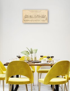 Foto 3 | Cuadro Decorativo - La Última Cena, Probablemente Del Siglo Xix.- Leonardo Da Vinci - Religión - 64x122 - Fine Art Tj