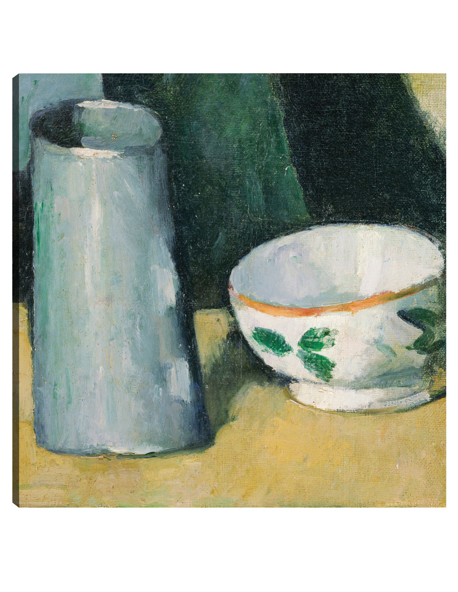 Foto 2 pulgar | Cuadro Decorativo - Cuenco Y Jarra De Leche (c.1873 - C.1877)- Paul Cézanne - Fotografía - 51x51-impresión En