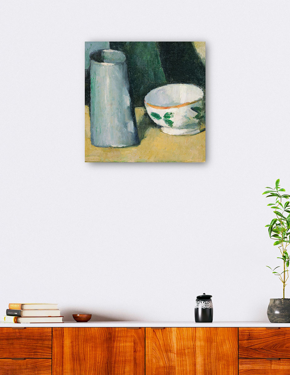 Foto 5 | Cuadro Decorativo - Cuenco Y Jarra De Leche (c.1873 - C.1877)- Paul Cézanne - Fotografía - 51x51-impresión En