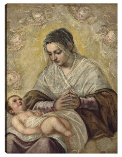 Foto 1 | Cuadro Decorativo - La Virgen De Las Estrellas (c. 1575-1585)- Jacopo Tintoretto - Religión - 28x36 - Fine Art Tj