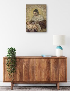 Foto 2 | Cuadro Decorativo - La Virgen De Las Estrellas (c. 1575-1585)- Jacopo Tintoretto - Religión - 28x36 - Fine Art Tj