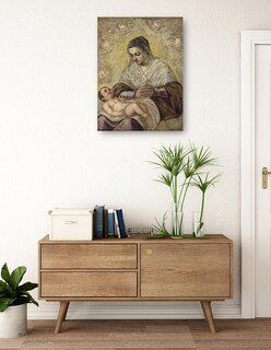 Foto 3 | Cuadro Decorativo - La Virgen De Las Estrellas (c. 1575-1585)- Jacopo Tintoretto - Religión - 28x36 - Fine Art Tj