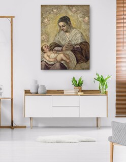 Foto 5 | Cuadro Decorativo - La Virgen De Las Estrellas (c. 1575-1585)- Jacopo Tintoretto - Religión - 28x36 - Fine Art Tj