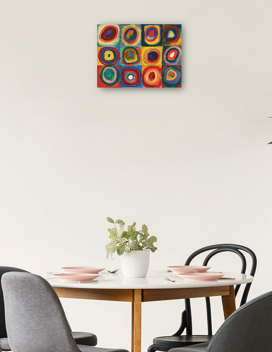 Foto 2 | Cuadro Decorativo - Cuadrado Con Anillos Konzentrischen (1913)- Wassily Kandinsky - Abstracto - 46x61 - Fine Art Tj