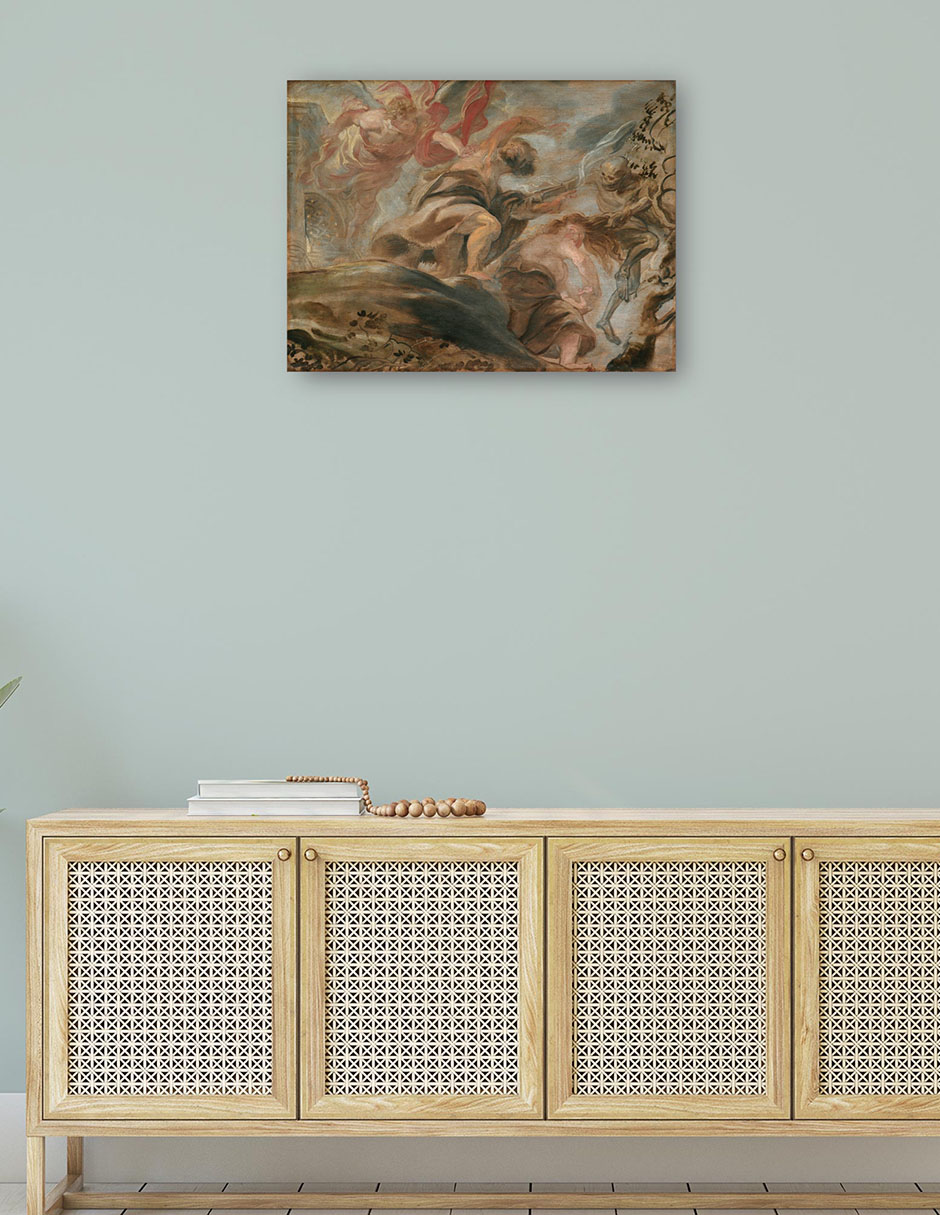 Foto 5 pulgar | Cuadro Decorativo - Expulsión Del Jardín Del Edén (1620)- Peter Paul Rubens - Religión - 28x36 - Impresión
