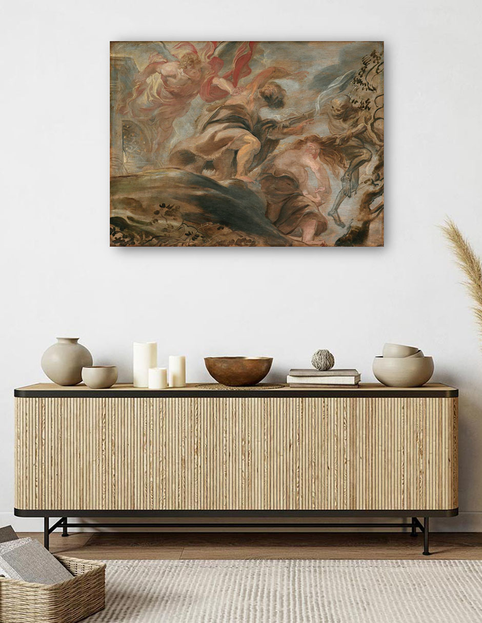 Foto 6 pulgar | Cuadro Decorativo - Expulsión Del Jardín Del Edén (1620)- Peter Paul Rubens - Religión - 28x36 - Impresión