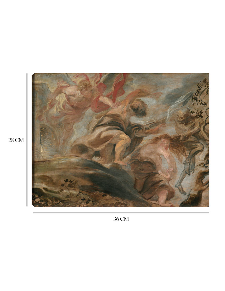 Foto 7 pulgar | Cuadro Decorativo - Expulsión Del Jardín Del Edén (1620)- Peter Paul Rubens - Religión - 28x36 - Impresión