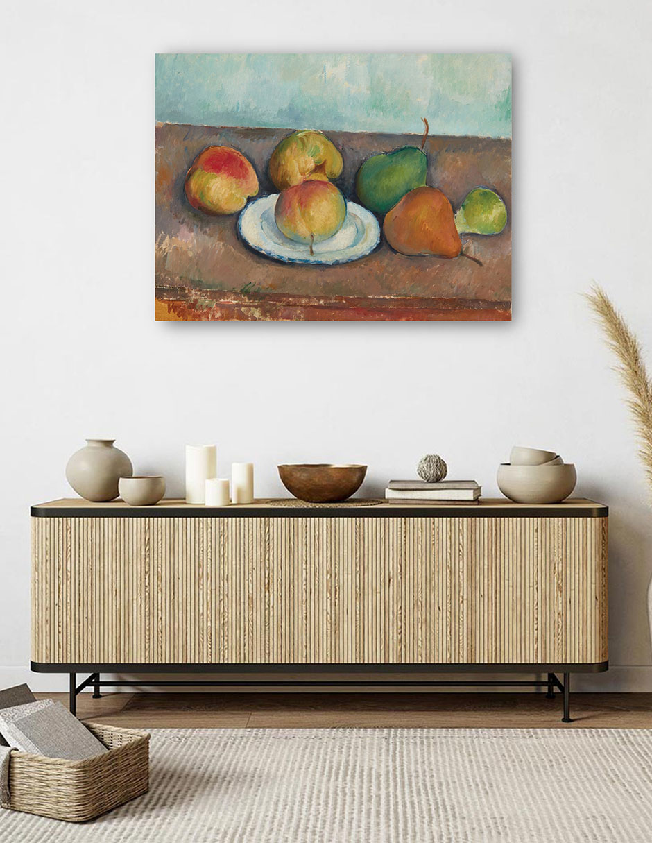 Foto 6 pulgar | Cuadro Decorativo - Naturaleza Muerta, Manzanas Y Peras (hacia 1888-90)- Paul Cézanne - Religión - 46x61 - Fine Art Tj