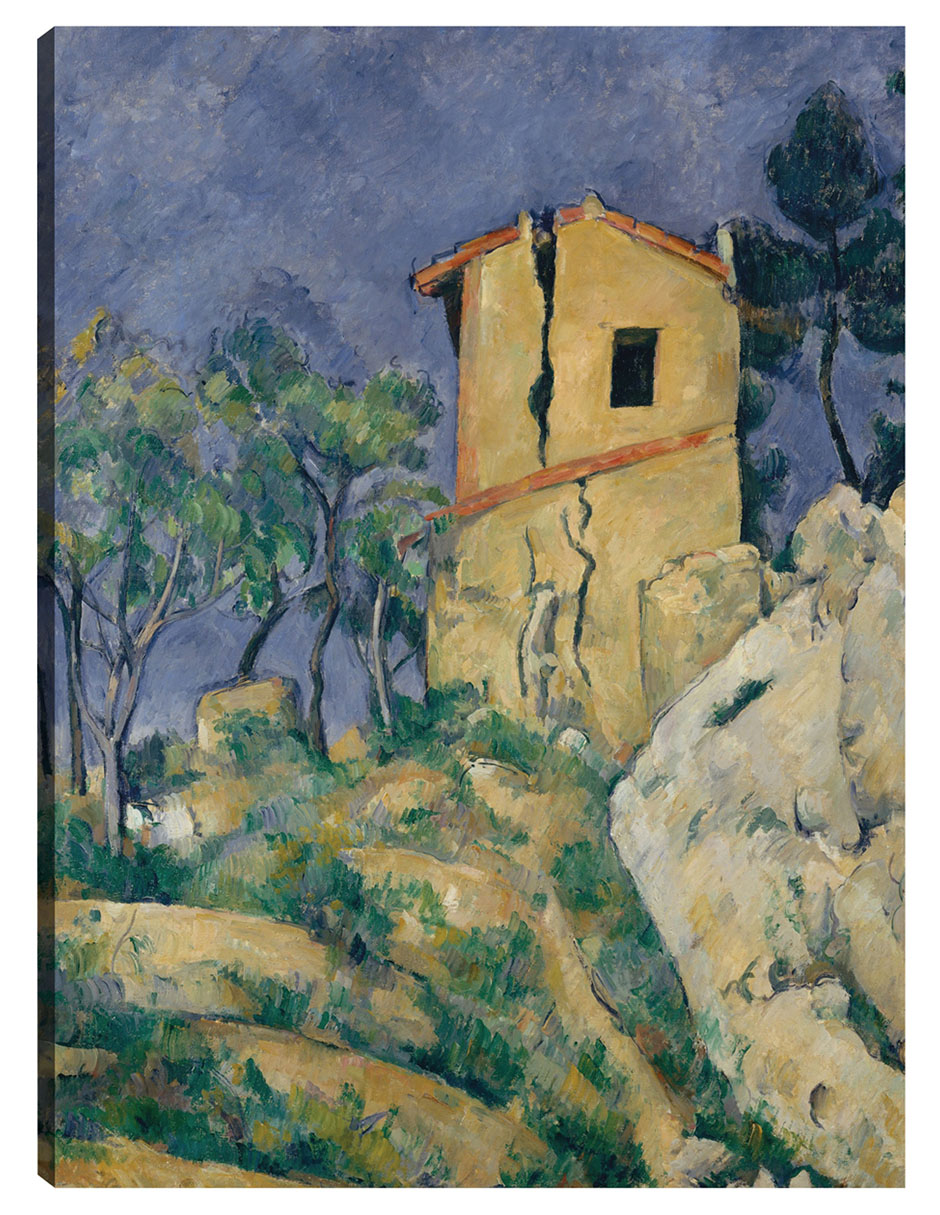 Foto 2 pulgar | Cuadro Decorativo - La Casa De Las Paredes Agrietadas (1892-1894)- Paul Cézanne - Paisaje - 28x36 - Fine Art Tj