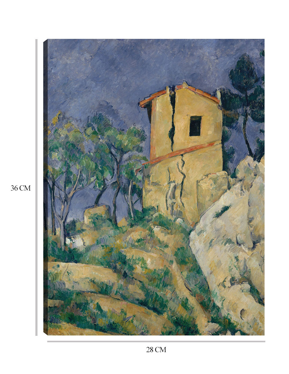 Foto 6 | Cuadro Decorativo - La Casa De Las Paredes Agrietadas (1892-1894)- Paul Cézanne - Paisaje - 28x36 - Fine Art Tj