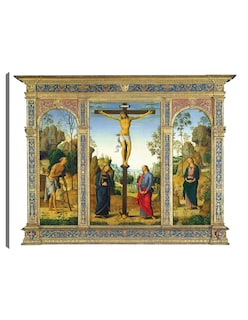 Foto 1 | Cuadro Decorativo - La Crucifixión Con La Virgen, San Juan, San Jerónimo Y Santa María - Pietro Perugino - 28x3