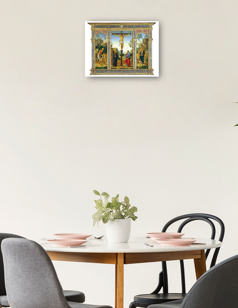Foto 3 pulgar | Cuadro Decorativo - La Crucifixión Con La Virgen, San Juan, San Jerónimo Y Santa María - Pietro Perugino - 28x3