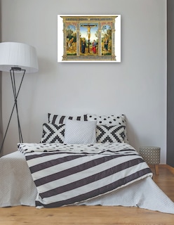Foto 3 | Cuadro Decorativo - La Crucifixión Con La Virgen, San Juan, San Jerónimo Y Santa María - Pietro Perugino - 28x3