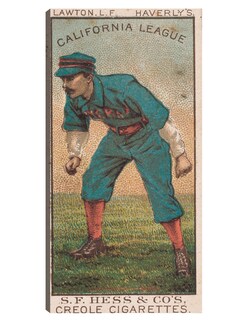 Foto 1 | Cuadro Decorativo - Lawton, Equipo Haverly, Retrato De Tarjeta De Béisbol- Library Of Congress - 46x89 - Fine Art Tj