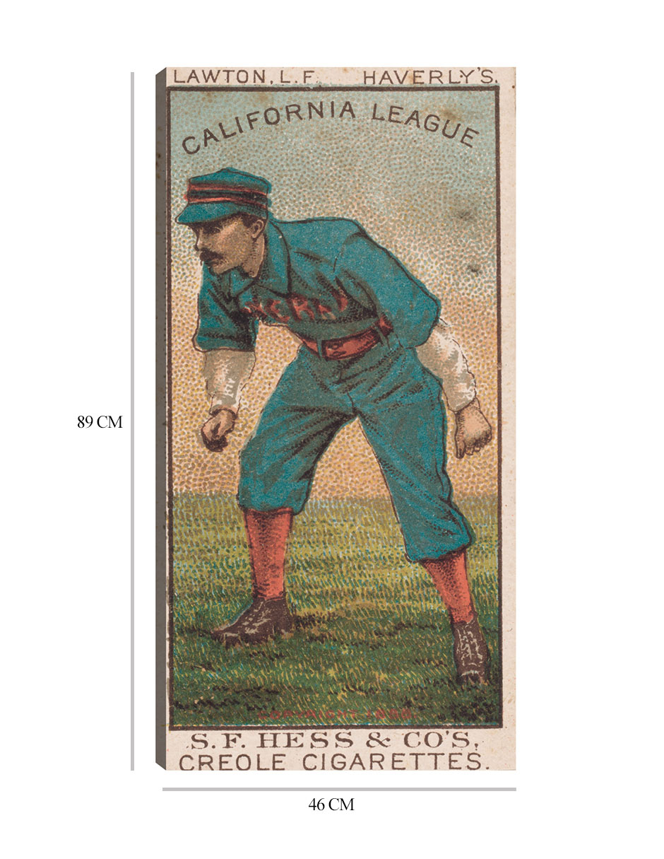 Foto 7 pulgar | Cuadro Decorativo - Lawton, Equipo Haverly, Retrato De Tarjeta De Béisbol- Library Of Congress - 46x89 - Fine Art Tj