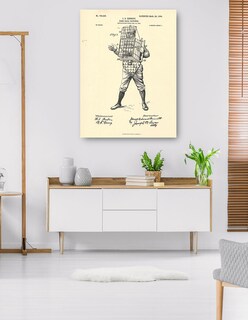 Foto 5 | Cuadro Decorativo - Patente De Receptor De Béisbol, 22 De Marzo De 1904- National Archives - Frases - 77x102 - Fine A