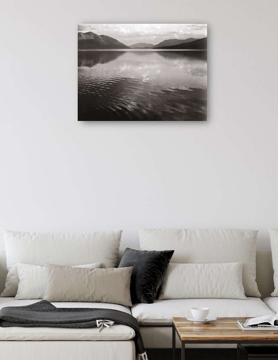 Foto 6 pulgar | Cuadro Decorativo - Lago Mcdonald, Parque Nacional Los Glaciares- Ansel Adams - Religión - 69x92-impresión En