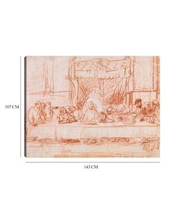 Foto 6 | Cuadro Decorativo - La Última Cena, Según Leonardo Da Vinci (1634-1635)- Rembrandt Van Rijn - Religión - 107x14