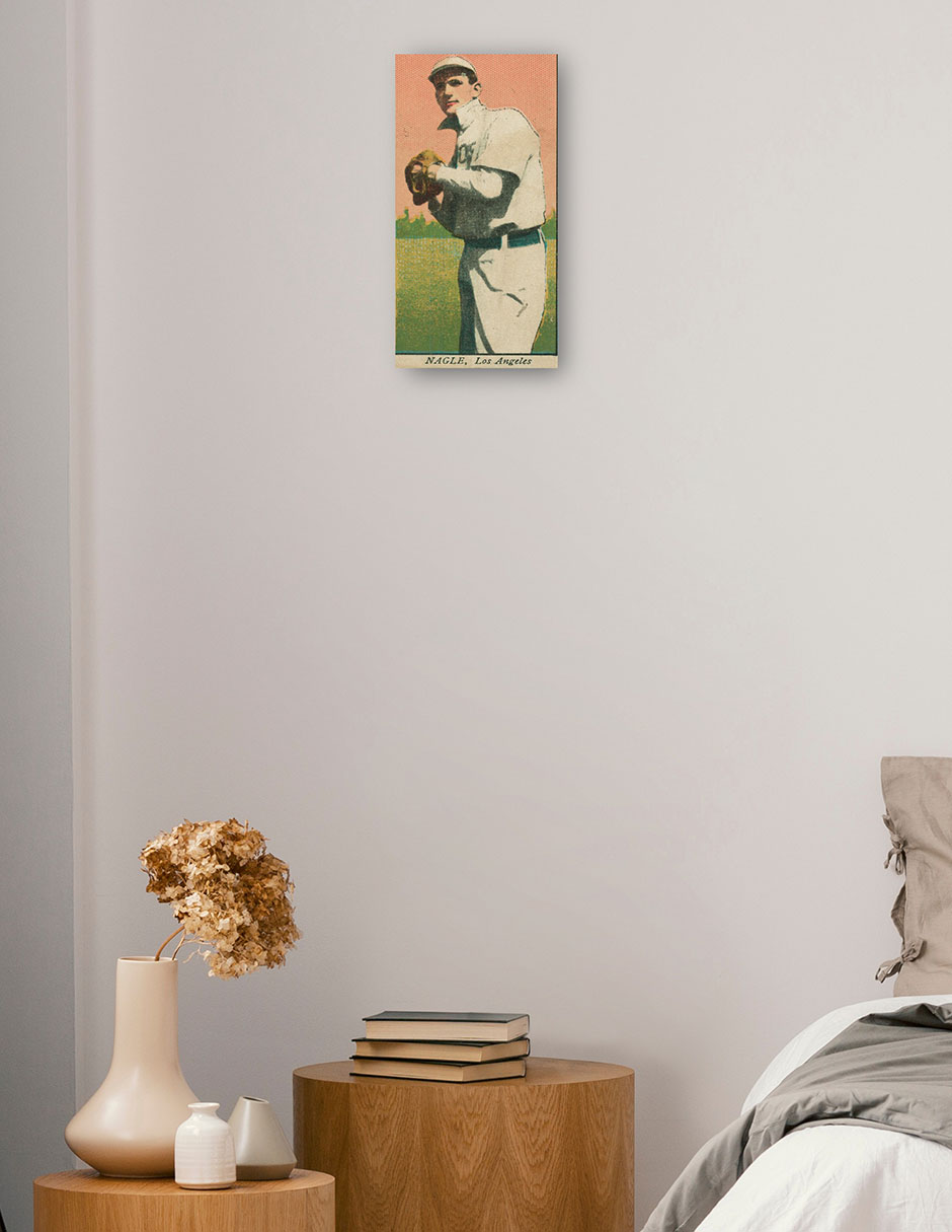 Foto 2 | Cuadro Decorativo - Nagle, Equipo De Los Ángeles, Retrato De Tarjeta De Béisbol- Library Of Congress - 54x102 - Fin