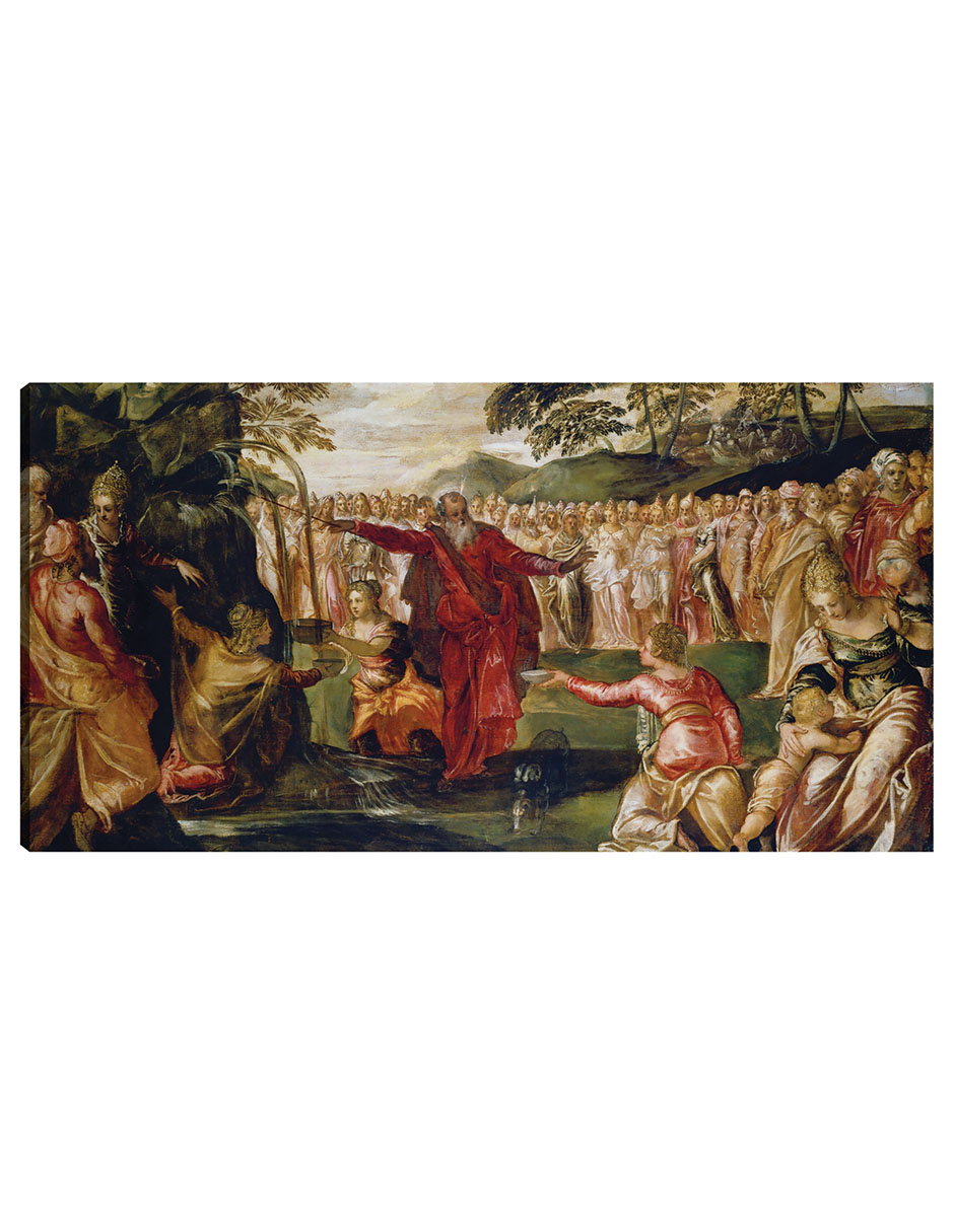 Foto 2 pulgar | Cuadro Decorativo - Moisés Golpeando La Roca (ca. 1555 – 1570)- Jacopo Tintoretto - Religión - 34x64 - Fine Art Tj