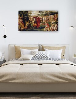 Foto 5 | Cuadro Decorativo - Moisés Golpeando La Roca (ca. 1555 – 1570)- Jacopo Tintoretto - Religión - 34x64 - Fine Art Tj
