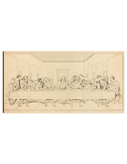 Foto 1 | Cuadro Decorativo - La Última Cena, Probablemente Del Siglo Xix.- Leonardo Da Vinci - Religión - 54x102 - Fine Art Tj