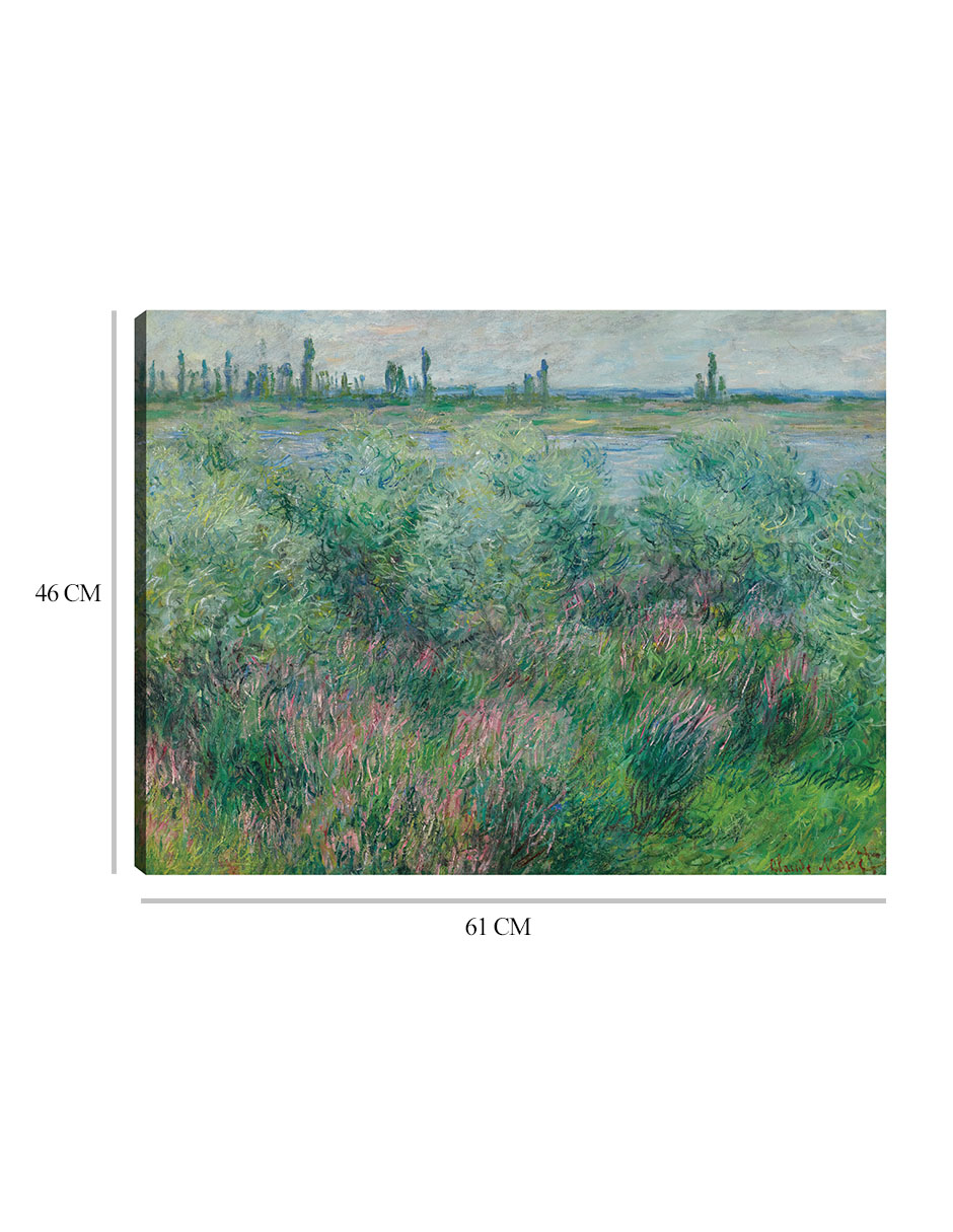 Foto 7 pulgar | Cuadro Decorativo - Orillas Del Sena Cerca De Vétheuil (1881)- Claude Monet - Paisaje - 46x61 - Impresión En L