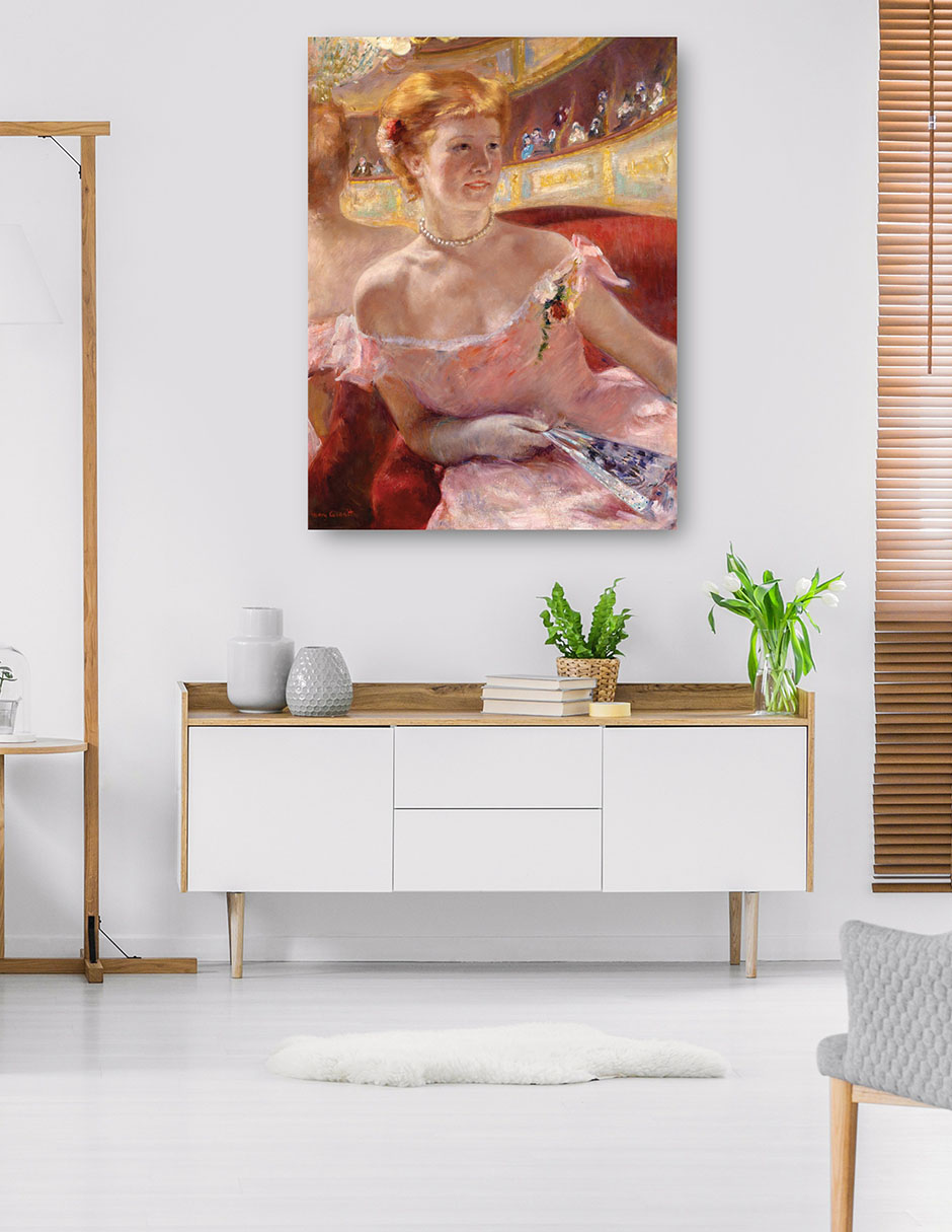 Foto 5 | Cuadro Decorativo - Mujer Con Collar De Perlas En Un Palco- Mary Cassatt - Fotografía - 28x36 - Impresión En L