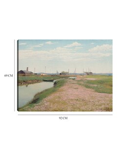 Foto 6 | Cuadro Decorativo - El Río Y El Puerto De Frederiksværk (1900)- Laurits Andersen Ring - Religión - 69x92 - Fine Art Tj