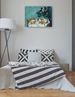 Foto 3 | Cuadro Decorativo - Naturaleza Muerta Con Manzanas Y Un Tiesto De Prímulas- Paul Cezanne - Religión - 46x61 - Fine Ar