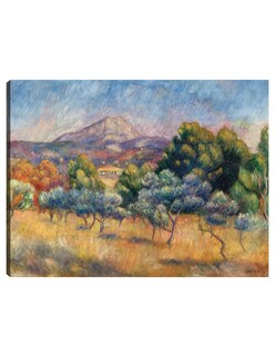 Foto 1 | Cuadro Decorativo - Monte Sainte-victoire (hacia 1888-1889)- Pierre-auguste Renoir - Religión - 28x36 - Fine Art Tj
