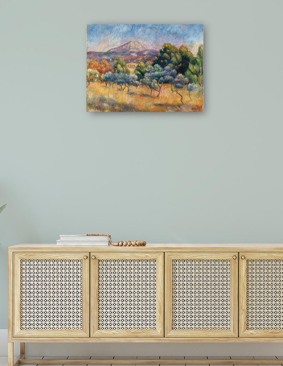 Foto 5 pulgar | Cuadro Decorativo - Monte Sainte-victoire (hacia 1888-1889)- Pierre-auguste Renoir  - Religión - 28x36 - Fine Art Tj