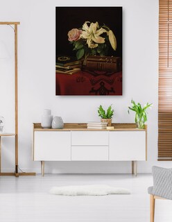 Foto 5 | Cuadro Decorativo - Naturaleza Muerta Sobre La Mesa De Trabajo De Una Dama (1868)- Ferdinand Von Wright - 28x36 - F