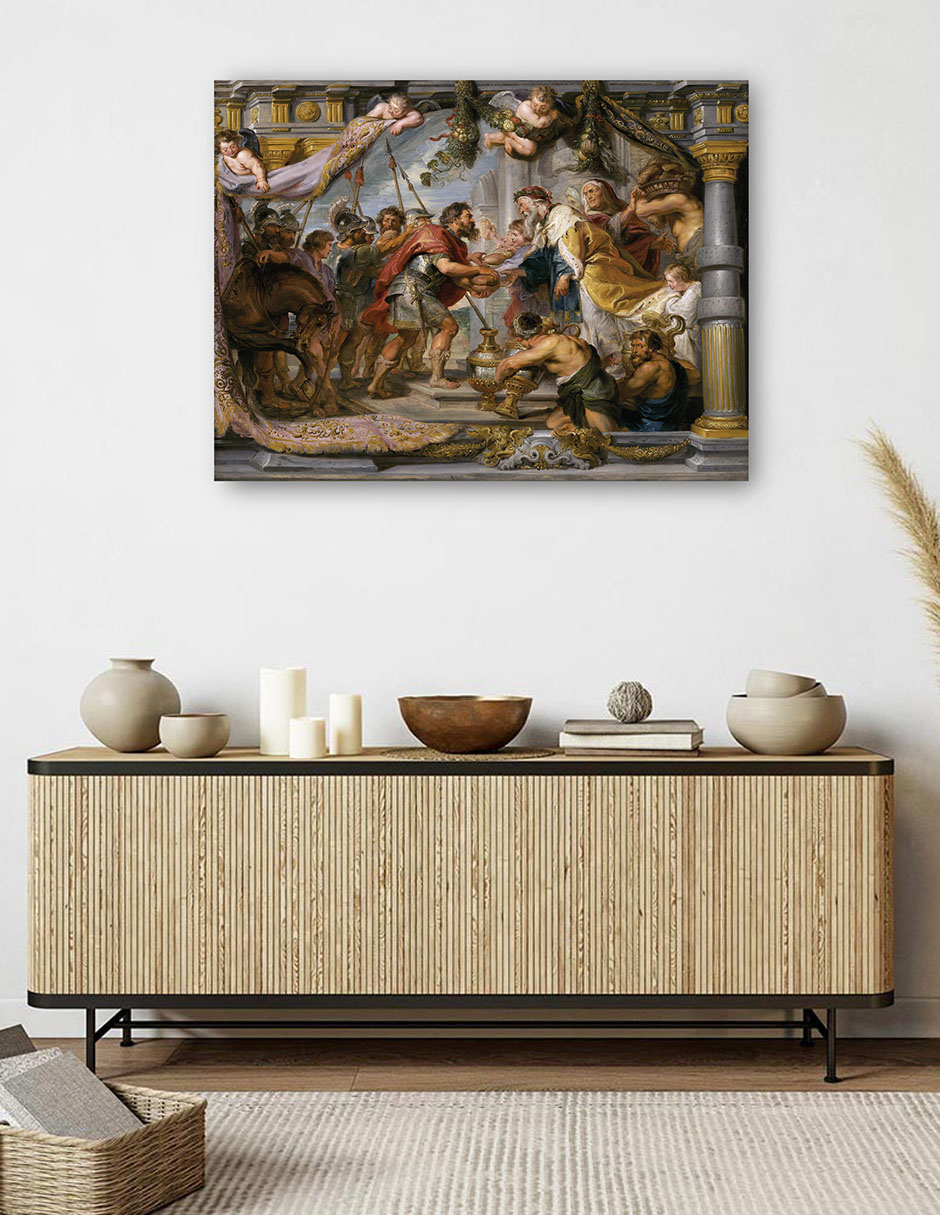 Foto 6 pulgar | Cuadro Decorativo - El Encuentro De Abraham Y Melquisedec (c. 1626)- Peter Paul Rubens - Religión - 46x61 - Fine Art Tj
